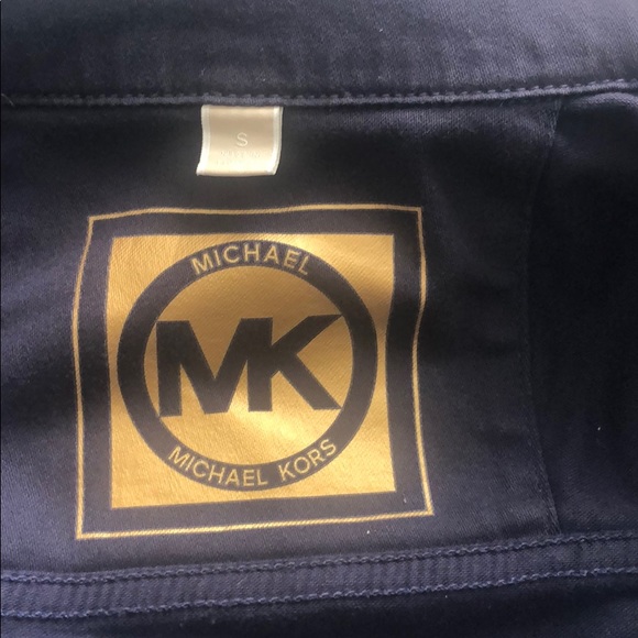 Michael Kors Navy Blue Cropped Jacket-Size Small - Picture 16 of 16